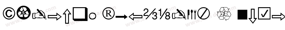 A&L Dingbats 2 Normal字体转换